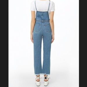 denim cami overalls by forever 21